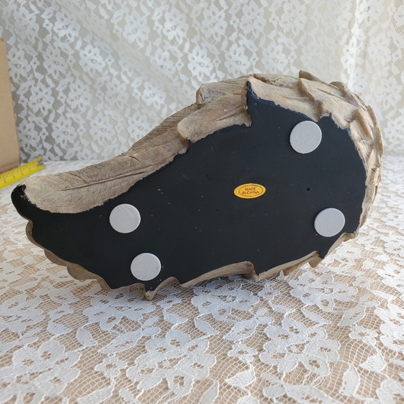 Home Interiors Wings of Protection Angel carved look New 8" x 5" - Picture 7 of 11